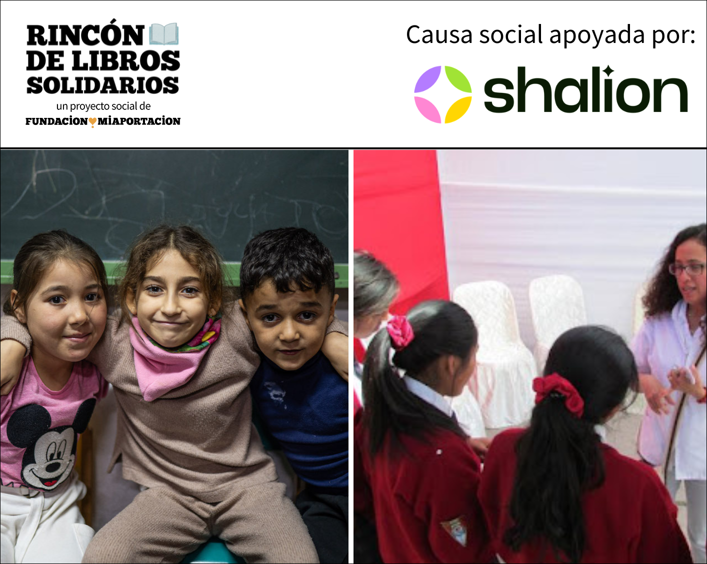 En Shalion apoyamos a niños y jóvenes en un proyecto de refuerzo educativo y un proyecto de salud mental