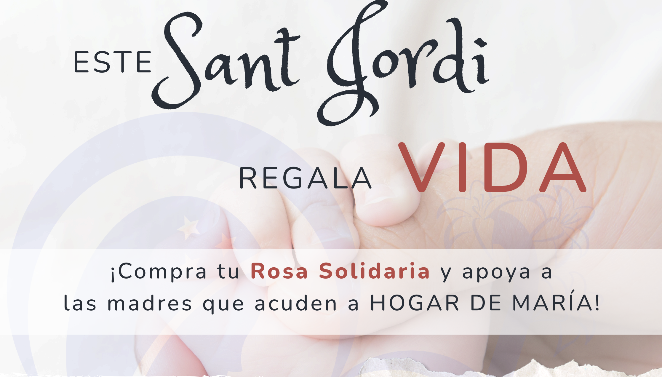 DÍA DEL LIBRO Y SANT JORDI SOLIDARIO. Regala rosas de Hogar de María